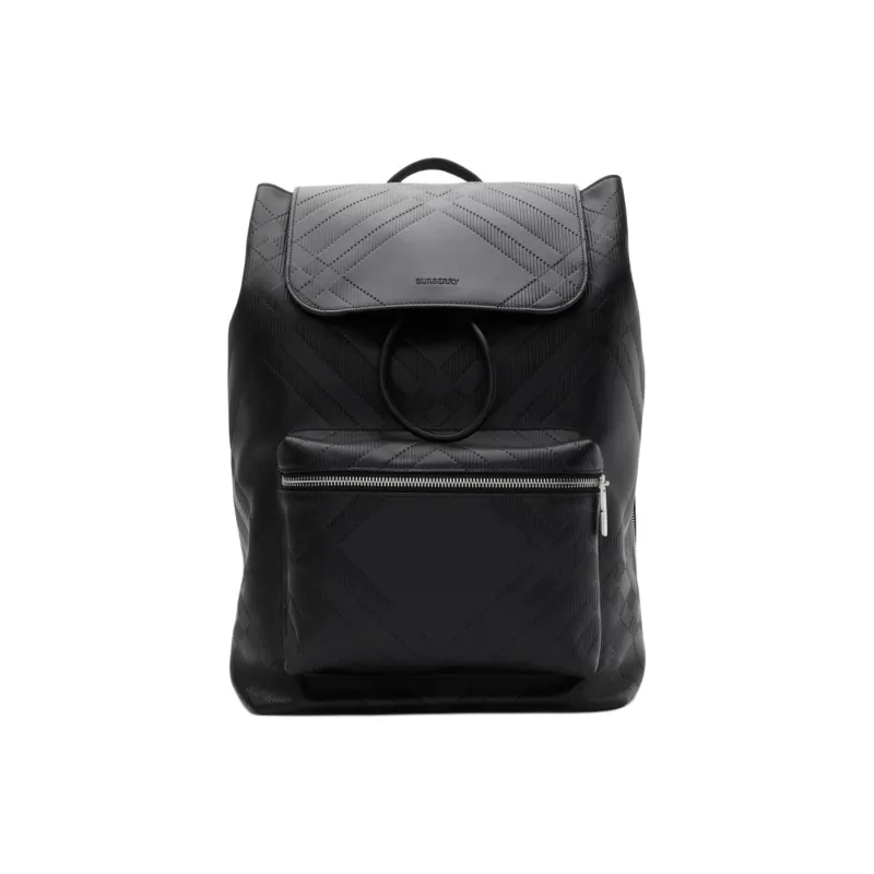 Burberry Calfskin Backpack Unisex Black-0