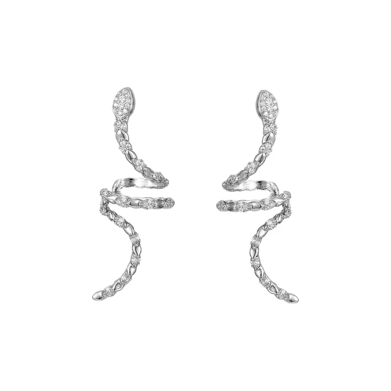 MISS XIA JWY Copper Silver Plated Clip On Earrings Unisex-14
