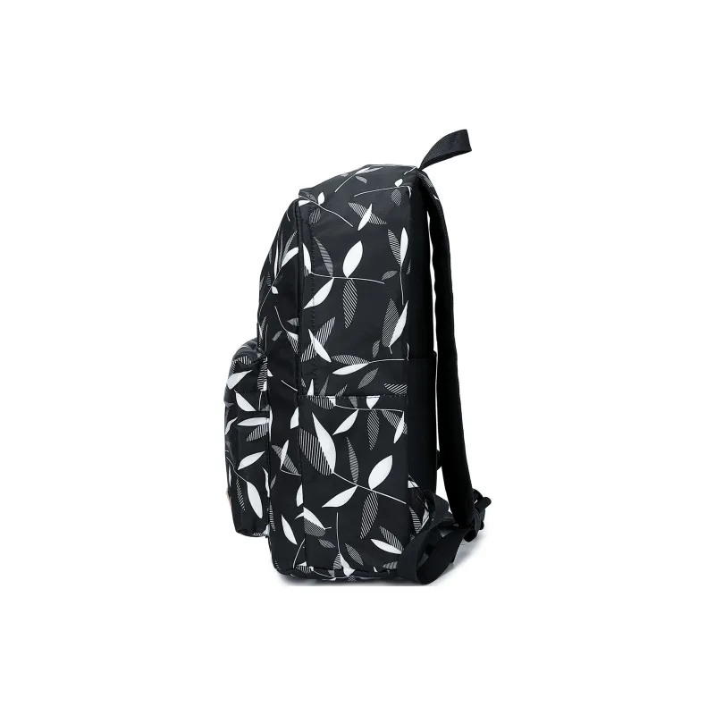 Kawasaki Fabric Backpack Regular Unisex Leaf Black-3