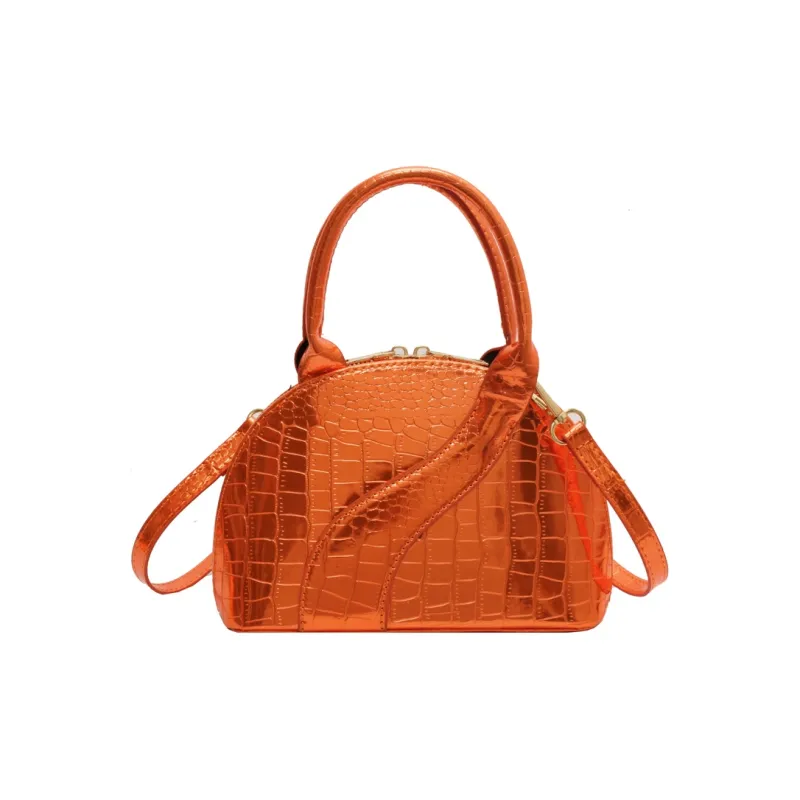 Yalu PU Handbag Regular Women's White/Silver/Black/Orange Red-6