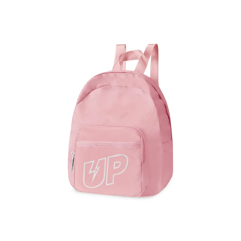 TURN UP Polyester Backpack Small Size Women's Pink-1