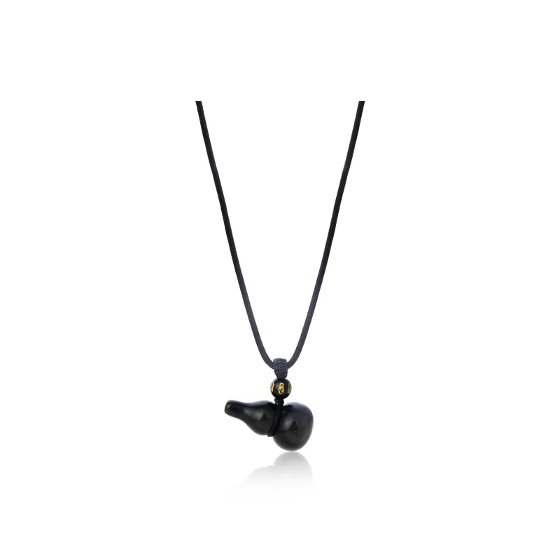 FOREVER MELODY Obsidian Necklaces Unisex-5