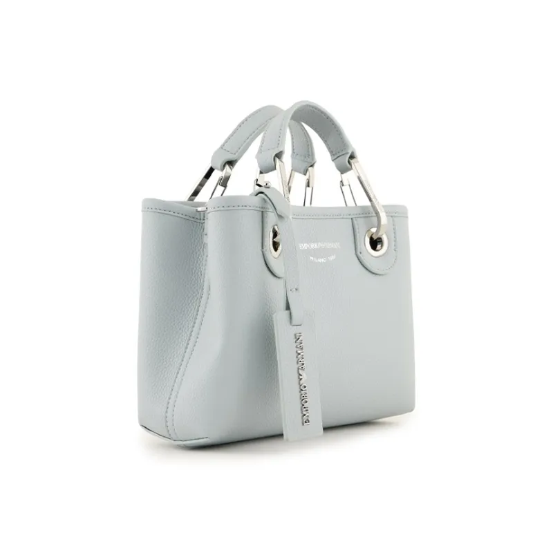 EMPORIO ARMANI Polyurethane Tote Bag, Shopping Bag, Handbag Women's Blue-1