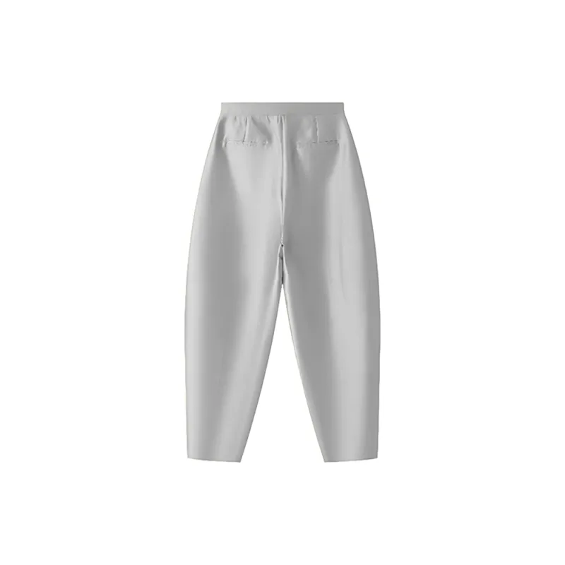 MOSIIMORII Casual Pants Women's Silver Gray-1