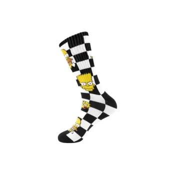 Vans Mid-Calf Socks Men's 1 Pack Black White Plaid