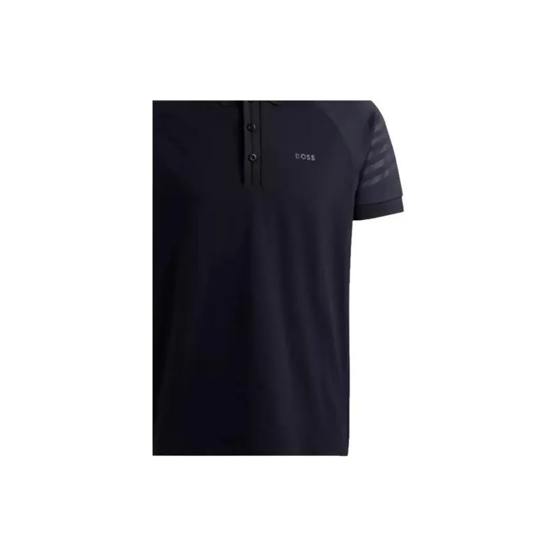 HUGO BOSS Logo Patch Short Sleeved Polo Shirt-3