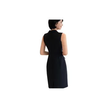 ONE SHALLOW Sleeveless Dress Women's Navy Blue