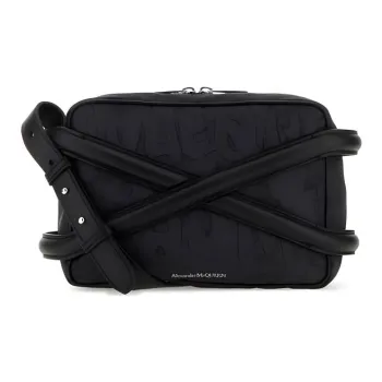 Alexander McQueen Calfskin Shoulder Bag Crossbody Bag Men's Black