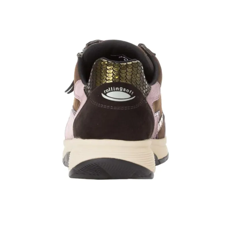 Gabor Rollingsoft Low-Top Casual Shoes Women's Purple Umber-4