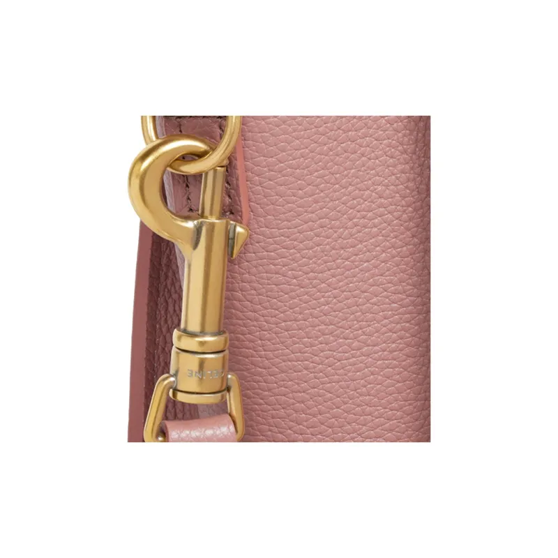 CELINE Luggage Calfskin Crossbody Handbags Nano Women's Antique Rose-4