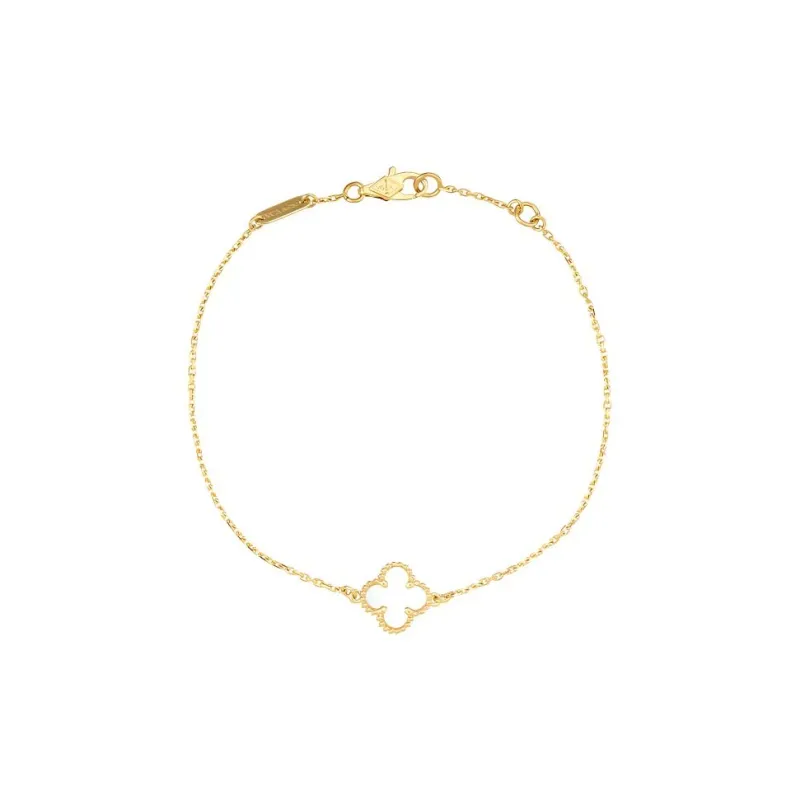 Van Cleef & Arpels 2010s Pre owned 18K Yellow Gold Sweet Alhambra Bracelet-0