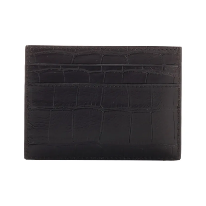 Balenciaga Neo Classic Calfskin Card Holder Wallet Men's Black-2