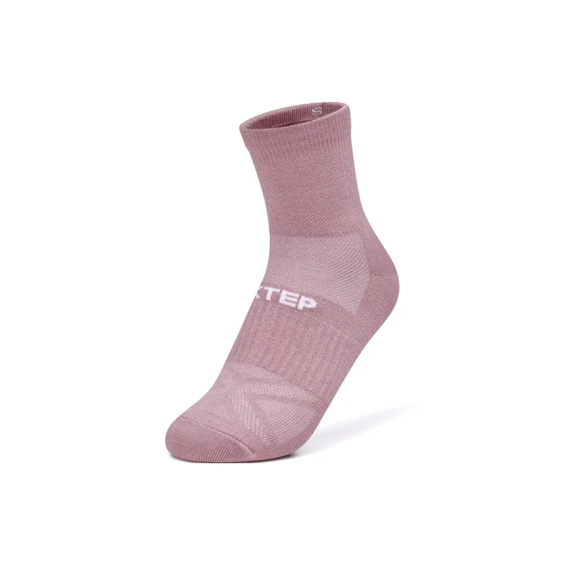 XTEP Knee High Socks Women's 3 Pack Green/Ecru/Light Pink-3
