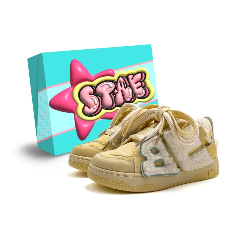 STAE Warm Anti Slip And Wear Resistant Low Top Skateboard Shoes Women's Pink Silver-7