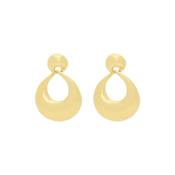 SAINT LAURENT Brass Earrings Women's Gold