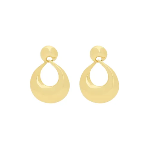 SAINT LAURENT Brass Earrings Women's Gold