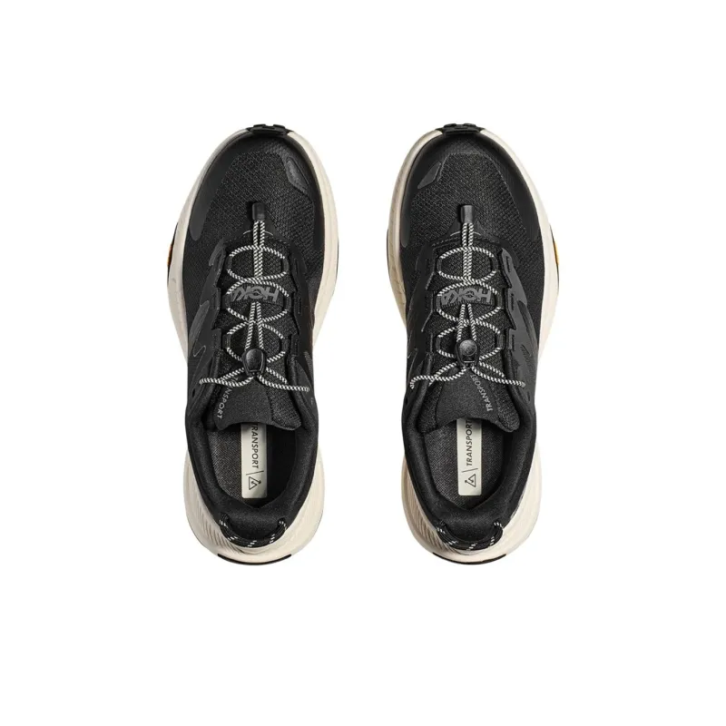 HOKA ONE ONE Transport Anti Slip Wear Resistant Low Top Hiking Shoes Men's Black-2