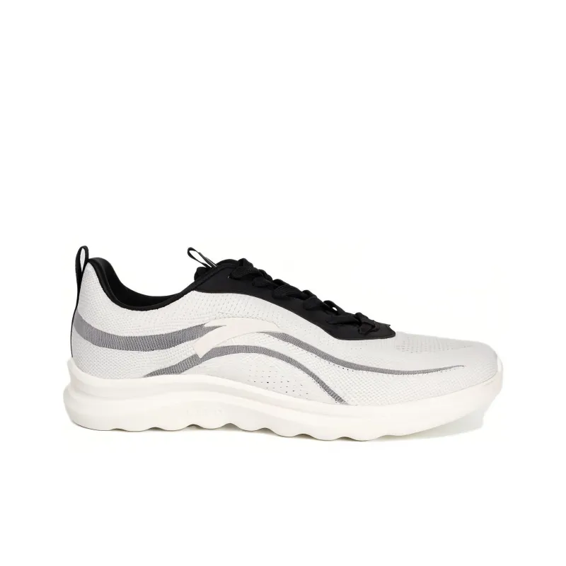 Anta Cushioning Anti Slip Wear Resistant Breathability Low Top Training Shoes Men's Black White-2