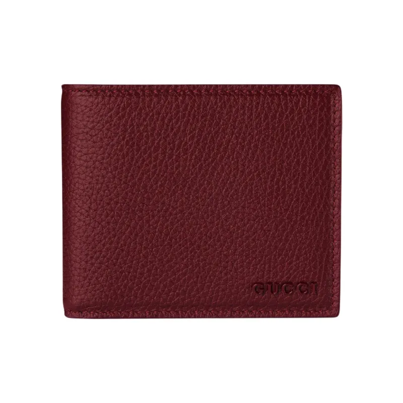 GUCCI Leather Wallet Women's Red-0
