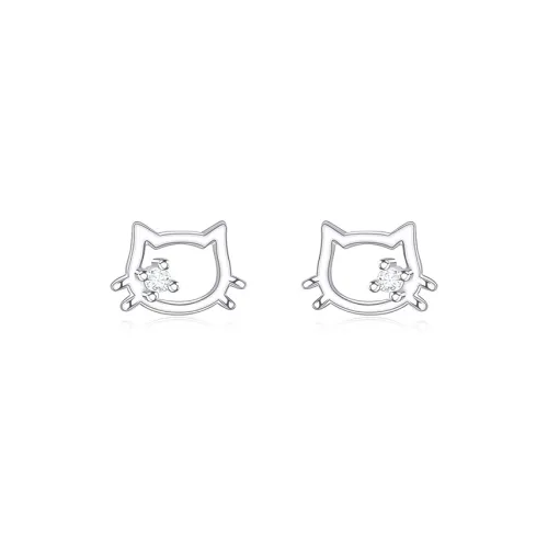 JOLLY NOTE Sterling Silver Stud Earrings Women's