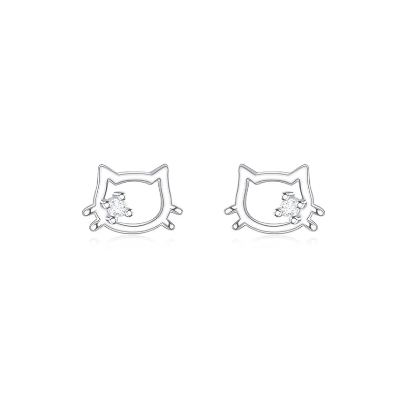 JOLLY NOTE Sterling Silver Stud Earrings Women's-0