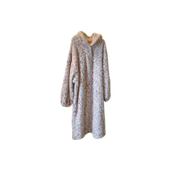 METE WHALE MT Pajama Robe Women's Pink Leopard Print