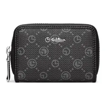 GOLDLION PVC Card Holder Card Holder Men's Black