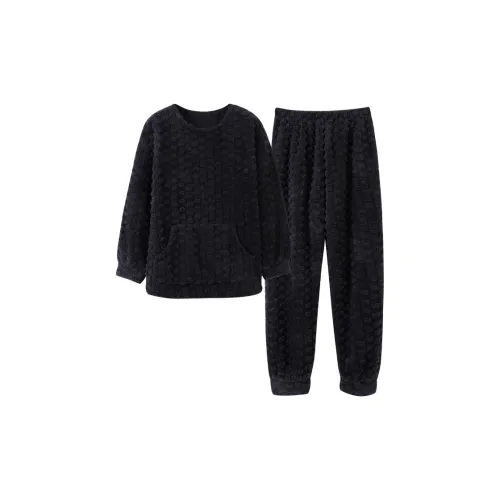XIAFENYAN Pajama Set Men's Dark Gray