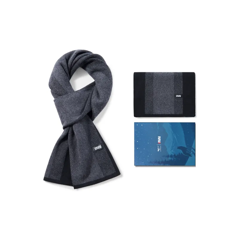 SEPTWOLVES Sheep Wool Knit Scarf WO Unisex-1