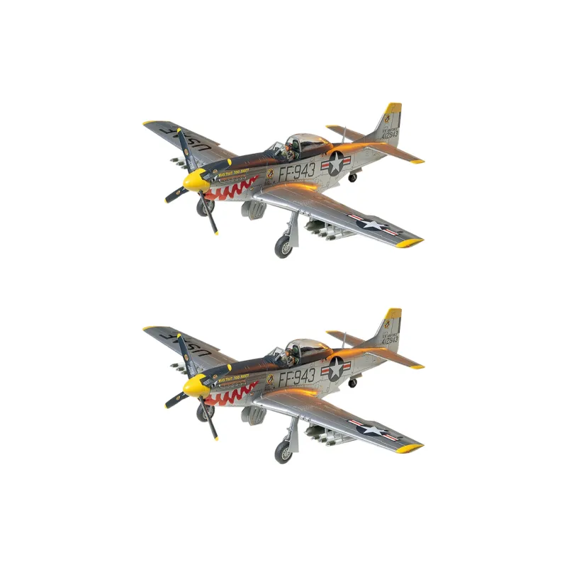 Tamiya Fighter Plane Air Force Squadron F 51D Mustang Fighter Model Kits-2