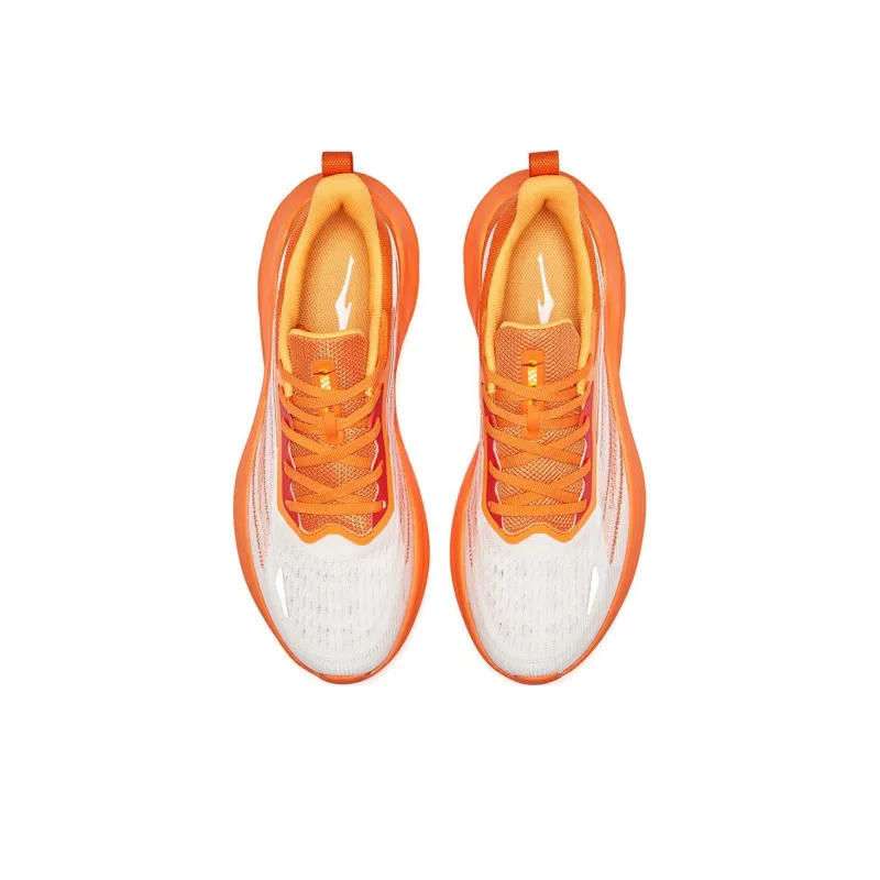 Erke Cushioning Anti Slip And Wear Resistant Low Top Casual Running Shoes Men's Orange White-3