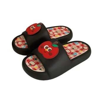 Thin Strips Slippers Women's, Black