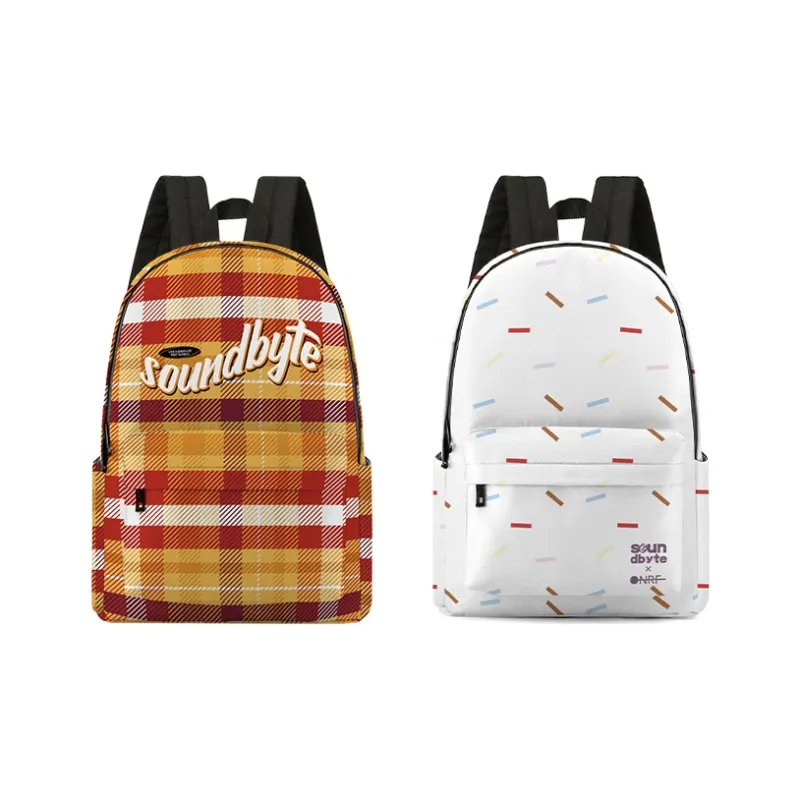 Soundbyte Polyester Backpack Laptop Bag Unisex Orange-10