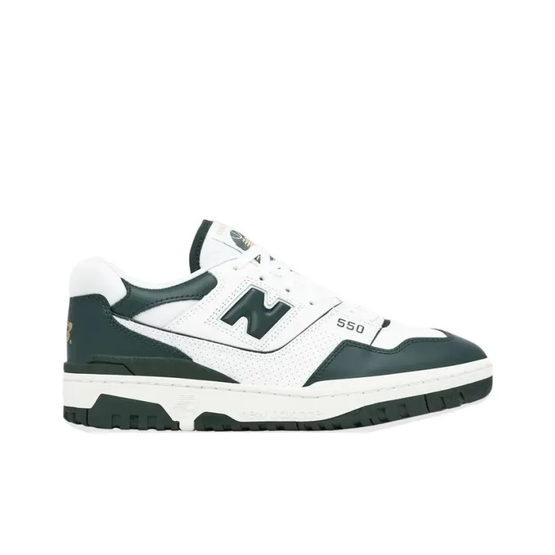 New Balance 550 White Dark Green-1