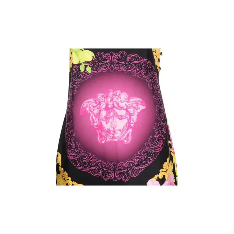 VERSACE Slip Dress Women's Purple-8