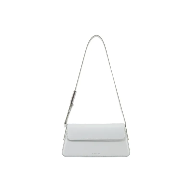 CALVIN KLEIN Synthetic Material Shoulder Bag Medium Size Women's Moon White-0