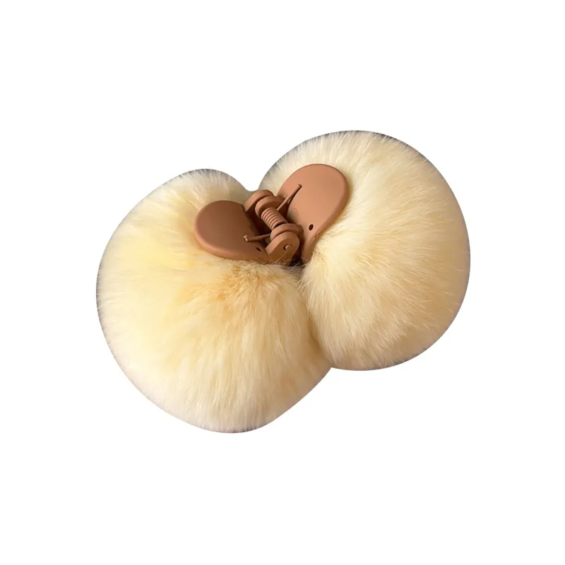 MIDNIGHT MOMENT Plush Hair Clips Women's-3