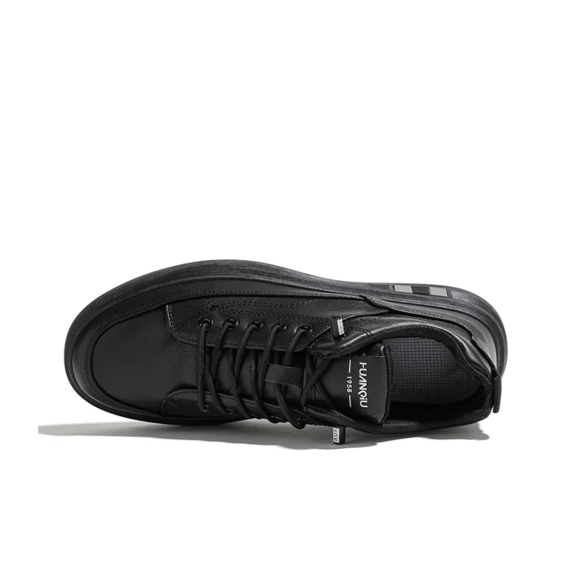 HUANQIU Slip Resistant, Abrasion Resistant, Thermal Low Top Casual Shoes Men's Black-9
