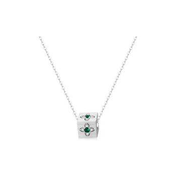 OUBI.YABI 925 Silver Plated White Gold Necklaces Women's