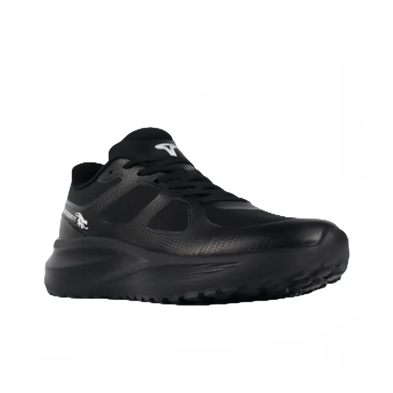 TREEPERI Low Top Running Shoes Unisex Black-3