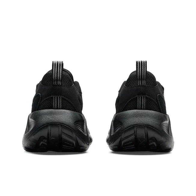 XTEP Star Meteorite Lite Anti Slip Wear Resistant Low Top Chunky Sneakers Men's Black-5
