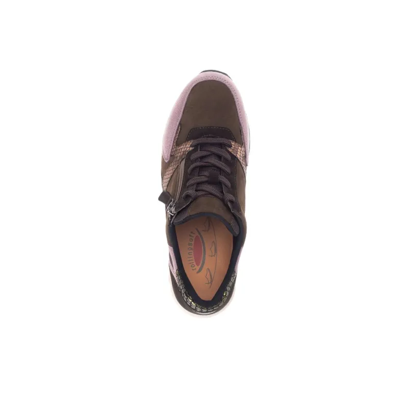 Gabor Rollingsoft Low-Top Casual Shoes Women's Purple Umber-3