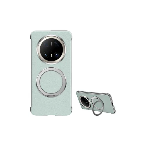SUPER MOUSE Silicone Material Solid Color Rear Rotating Stand Phone Cases Compatible With Huawei Mate 70/Pro+