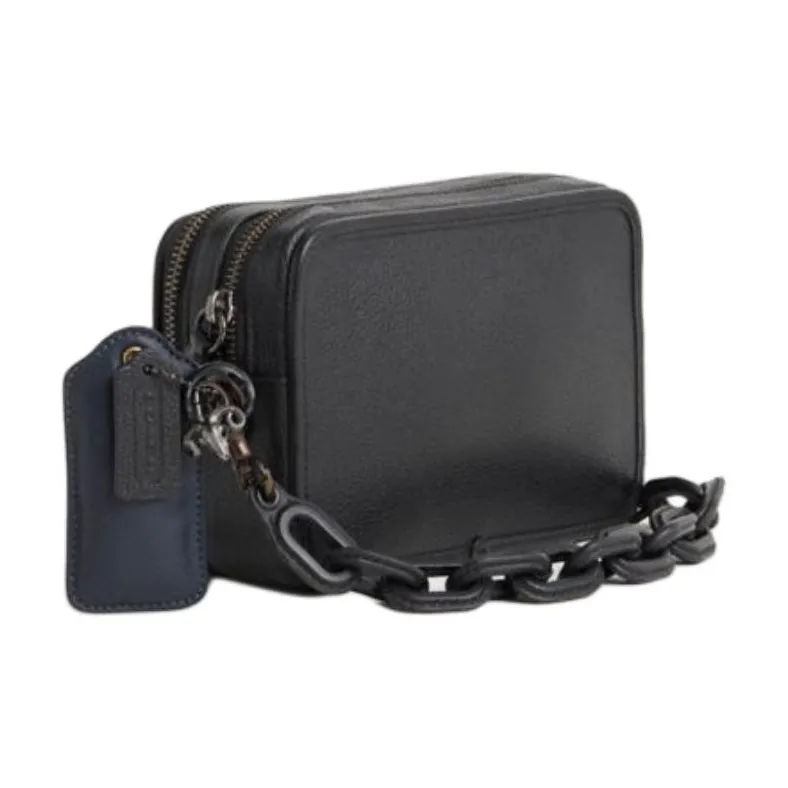 COACH Charter Gloves Made Of Tanned Leather Crossbody Bag Small Size Women's Black-2