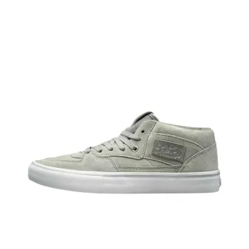 Vans Half Cab Anti-Slip Wear-Resistant Mid-Top Skateboard Shoes Men's Gray