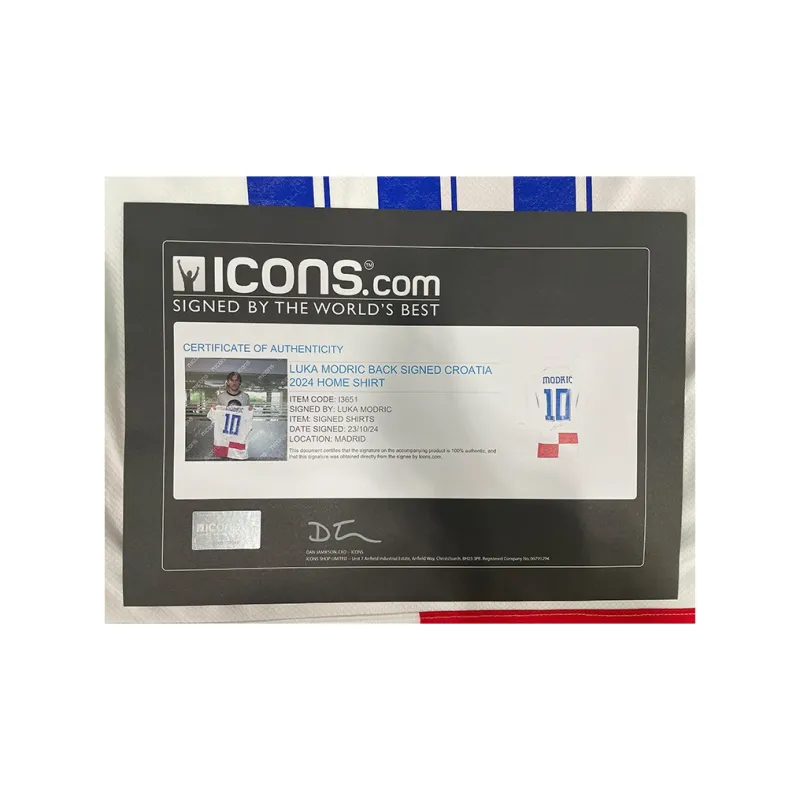ICONS.com Croatia Basketball Fan Supplies Official Certificate With ICONS Unframed For Collecting White Unisex-4
