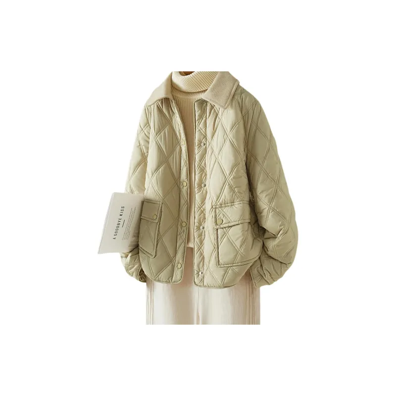IHIMI Puffer Jacket Women's Raffia Yellow-1