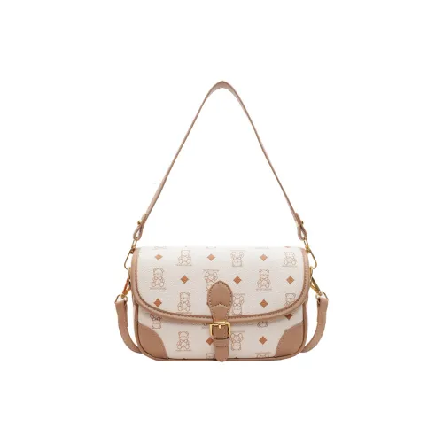 HCXK PU Shoulder Bag, Crossbody Bag Women's Black/White &/Ecru/Pink/Brown