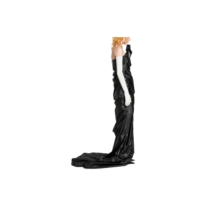 Balenciaga Sleeveless Dress Slim Fit Women's Black-4