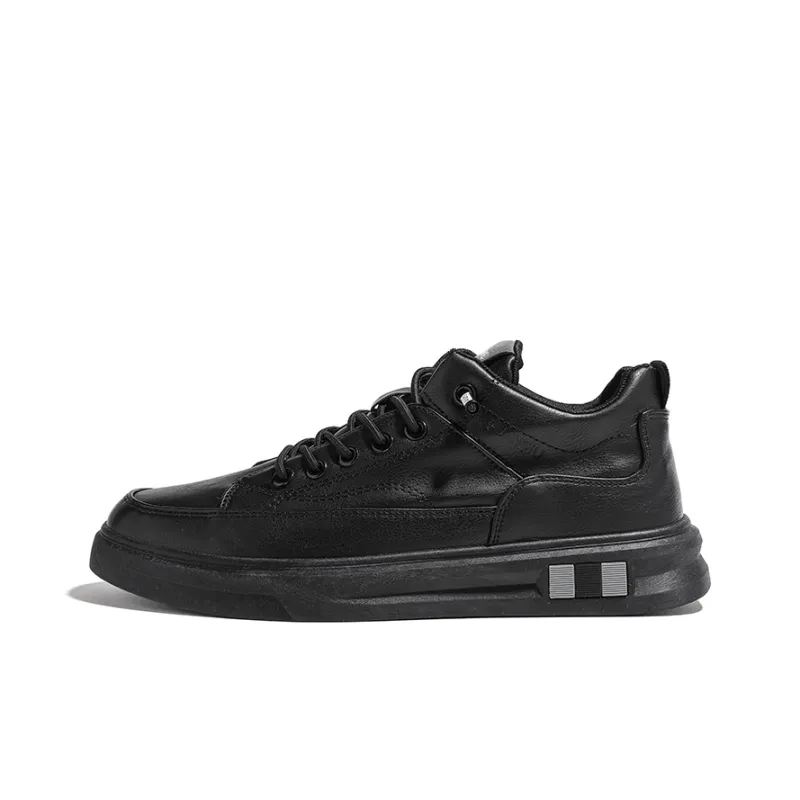 HUANQIU Slip Resistant, Abrasion Resistant, Thermal Low Top Casual Shoes Men's Black-5